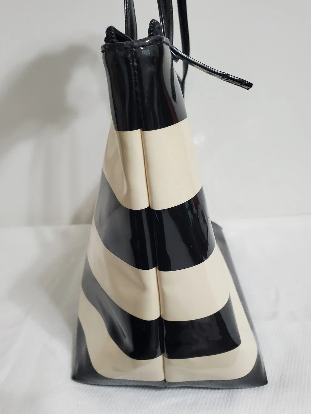 Kate Spade Penn Valley Sophie Tote Ivory Black Striped